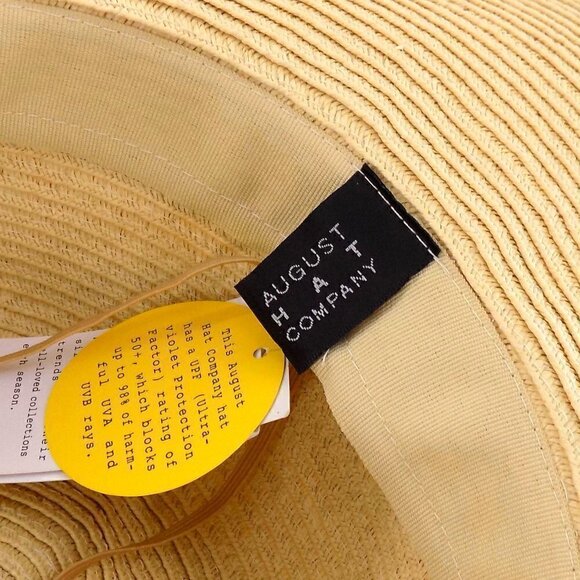 August Hat Company Wide Brim Floppy UPF 50+ Sun Protection Summer Beachy Beach - Picture 4 of 7